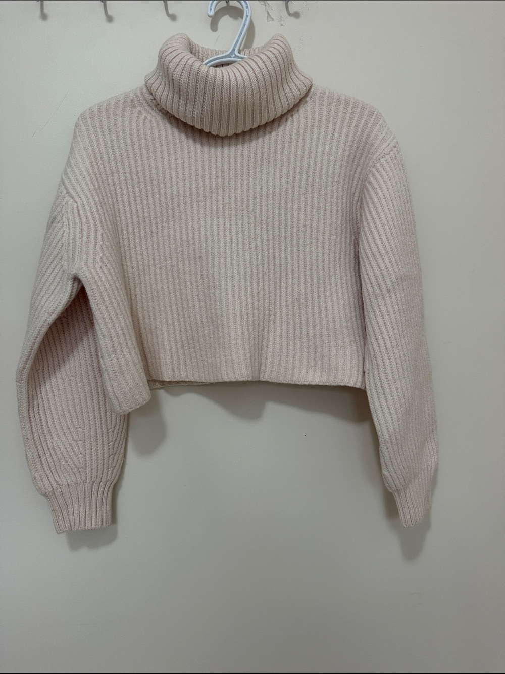 Babaton Cropped Turtleneck Sweater - Light Cream